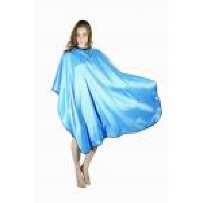 Пеньюар для стрижки голубой «Глянец» DEWAL, 128X146 см AA04Light Blue