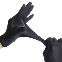 Перчатки нитриловые Wally Plastic, черные, размер M, 50 пар