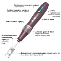 Dr.pen A10 Аппарат для фракционного микроштампинга / электрический массажер для лица / дермапен а10