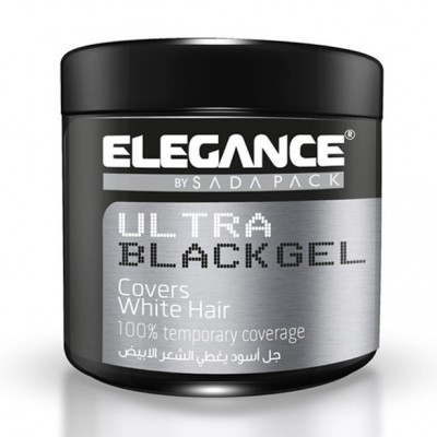 Гель для окрашивания седых волос Elegance Plus Covers White Hair Gel Black 250 мл