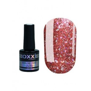 Гель лак Oxxi Star Gel №011 ( персиково-розовый, с блестками и слюдой ), 8 мл