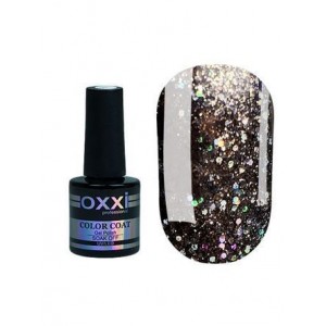 Гель лак Oxxi Star Gel №012 ( серебристо-черный , с блестками и слюдой ) , 8 мл