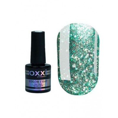 Гель лак Oxxi Star Gel №004 (мятный , с блестками и слюдой ) , 8 мл