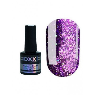 Гель лак Oxxi Star Gel №006 (фиолетовый , с блестками и слюдой ) , 8 мл