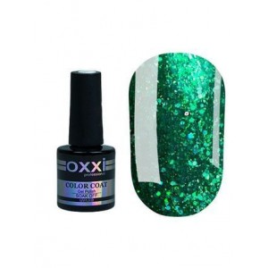 Гель лак Oxxi Star Gel №007 ( зеленый , с блестками и слюдой ) , 8 мл