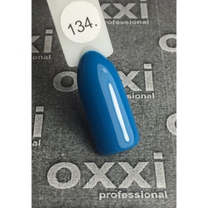 Гель лак Oxxi 134 (лазурно-серый, эмаль)